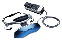 Image of the PC Glasstron Head Mounted Display